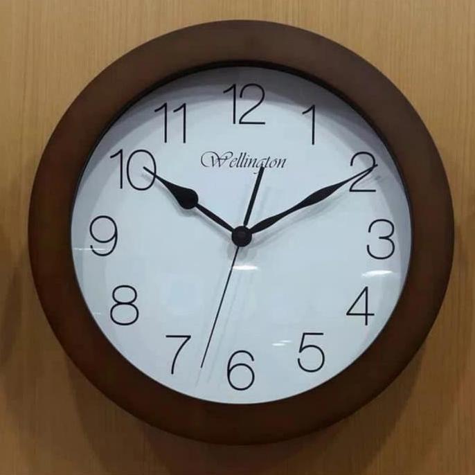 Jam Dinding Wellington Kayu 686360 ORIGINAL Mesin Seiko