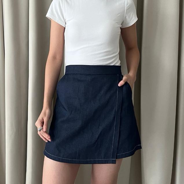Lyanna - Miu Skort / Rok Celana Wanita Denim Highwaist Skort