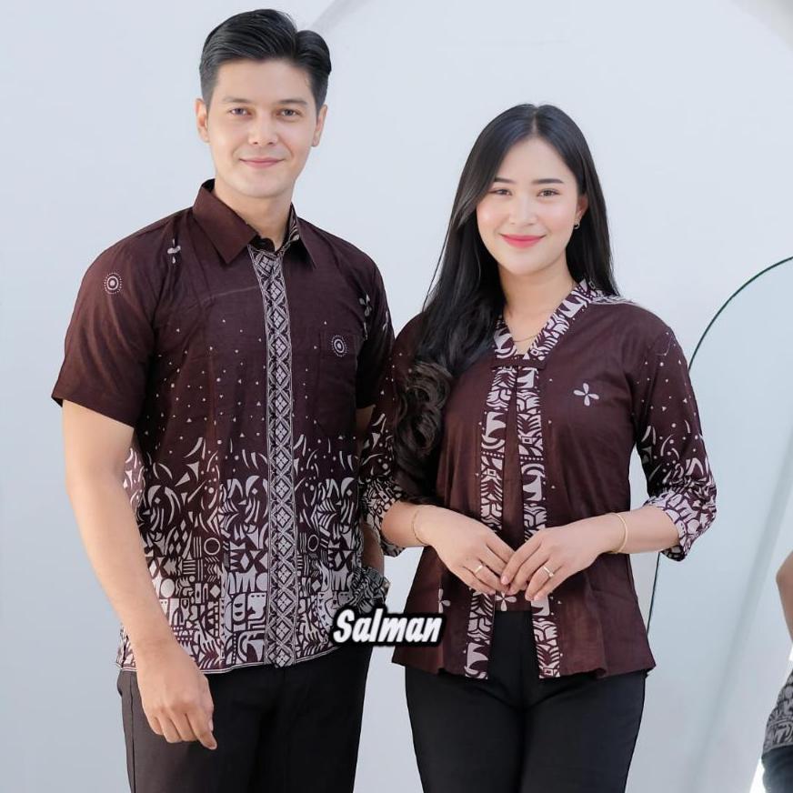 Batik Couple Atasan Batik Couple Modern Bahan Katun Premium
