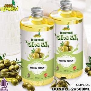 Newstockkita- Minyak Zaitun 1 Liter - Extra Virgin O Oil Paket X 500Ml / Evoo - Minyak Zaitun Untuk 