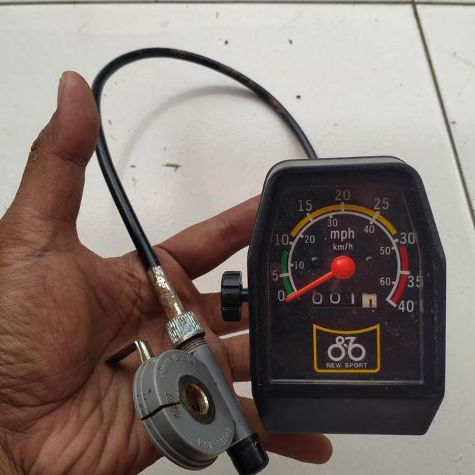 Speedometer Antik Model Analog Sepeda Jadul New Sport Made In Taiwan