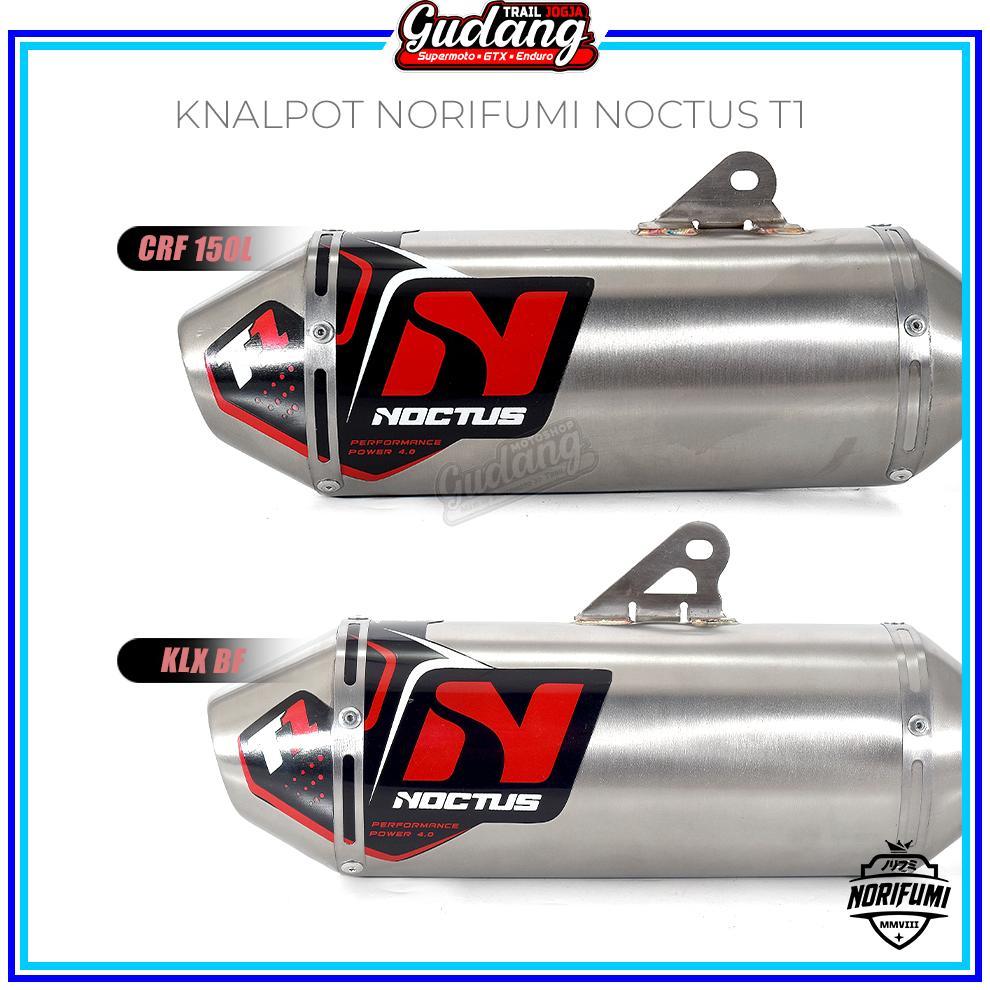 OBRAL Knalpot Norifumi Noctus T1 Torc Grafitty Standar Bore Up Stainless Rv1 NF Chrome KLX 150 Bigfo