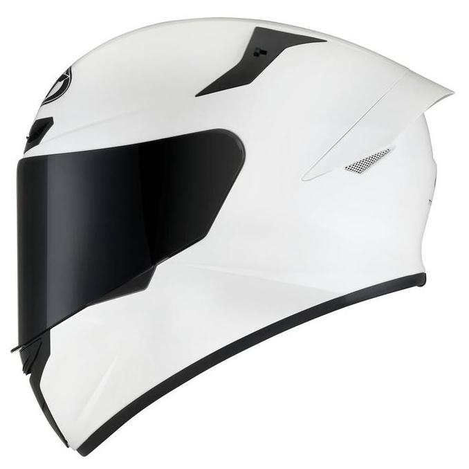 HELM KYT TT COURSE PLAIN (VISOR CLEAR) - WHITE