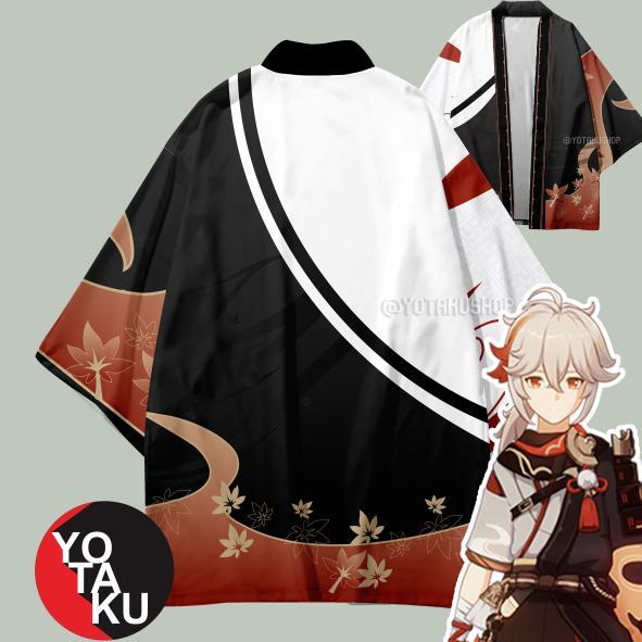 Cost Haori Cardigan Game Genshin Impact Kazuha Cape Kostum Cosplay Jepang YOTAKUSHOP