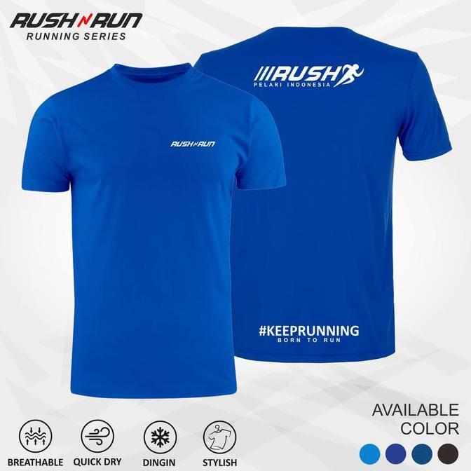 Sportboy- Kaos Olahraga Running Pria Baju Lari Runing Sport Pelari Indonesia By Rush N Run