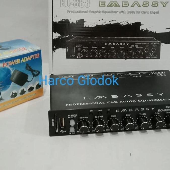 Parametrik EMBASSY EQ-888 BLUETOOTH USB SD EMBASSY 888 + ADAPTOR