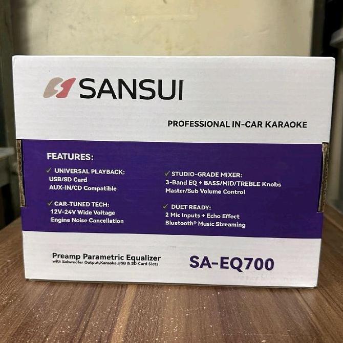 Preamp Parametric Equalizer Sansui SA-EQ700 / Preamp Karaoke Mobil Sansui