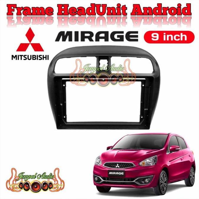 Head Unit Android DHD 9 Inch OEM Mitsubishi MIRAGE Layar IPS