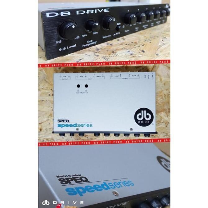 DB DRIVE SPEEDSERIES SPEQ Five Bands of Stereo Equalizer Vol Gain 8V