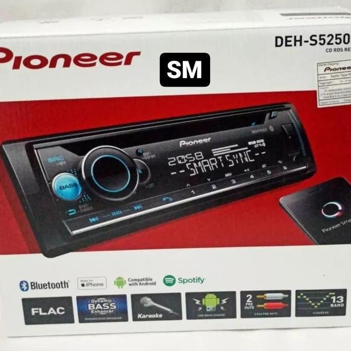 Pioneer DEH-S5250BT - Bluetooth . Head Unit Singledin Pioneer Orinal