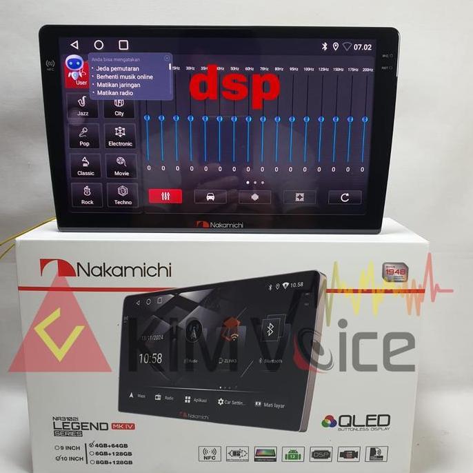 Head Unit Android Nakamichi Legend series MK4 NA3102i + Kamera 360