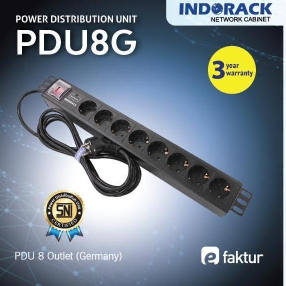 TERLARIS PDU8G - PDU 8 OUTLET GERMANY SOCKET - INDORACK