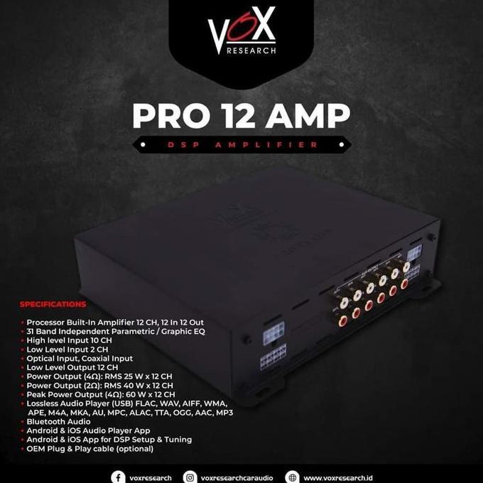 Processor vox pro12amp - processor dsp vox pro 12 amp - vox pro12 amp
