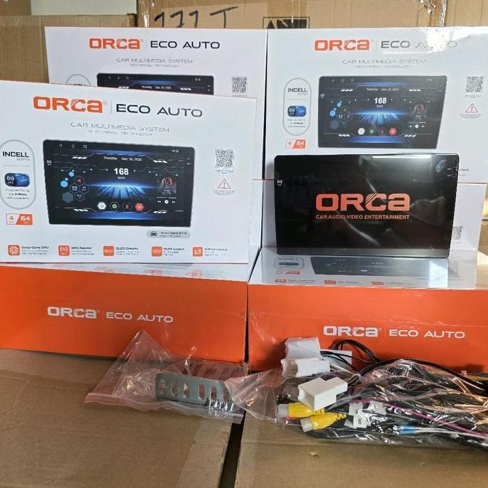 Head Unit Android Orca Eco Auto 4/64GB 9" NFC Support 360