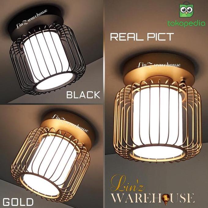 Lampu plafon teras MODERN IRON CAGE ceiling lamp SPECIAL PRICE