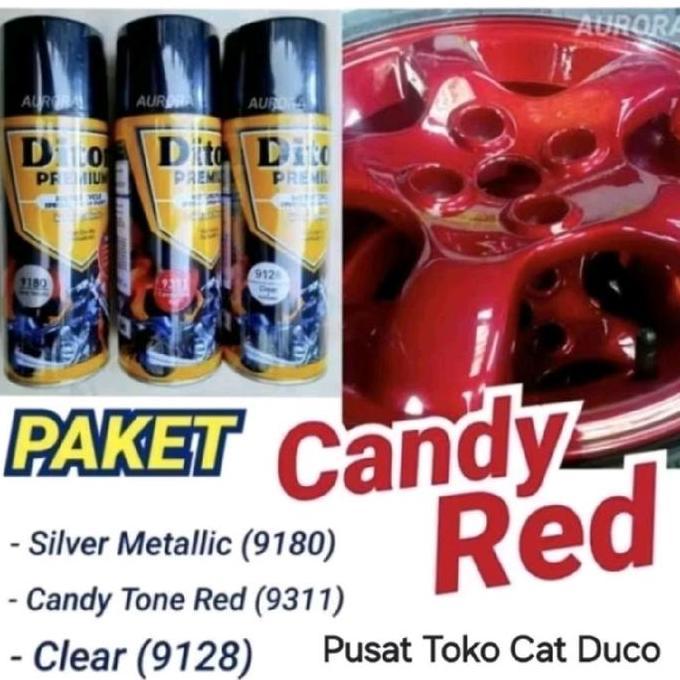 NEW Paket Diton Premium Candy Red 9180+9311+9128 paket diton premium candy merah cendy red isi 3 400