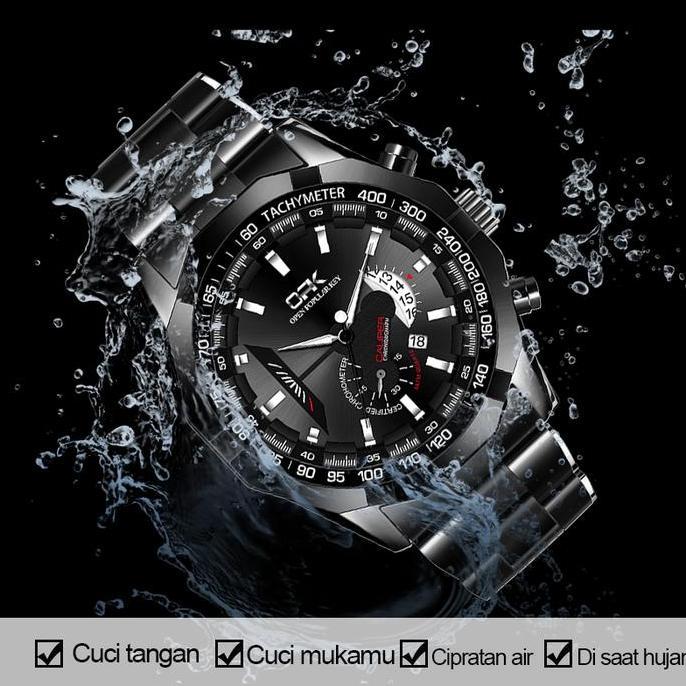 Boshi- Opk Jam Tangan Pria Anti Air Cowok Pilihan Hadiah , Bertekstur Meh Analog Kuarsa Man Tch 8108