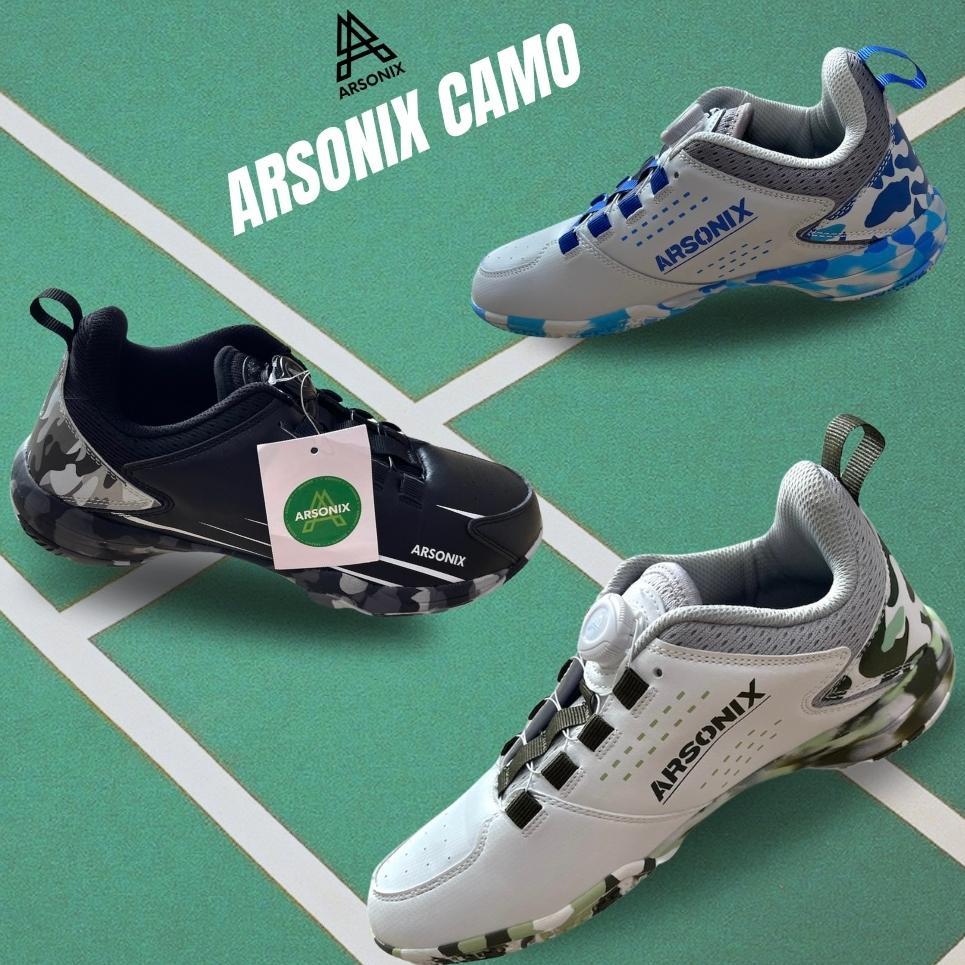 hot deals sepatu badminton arsonix camo original ( free tali sepatu )