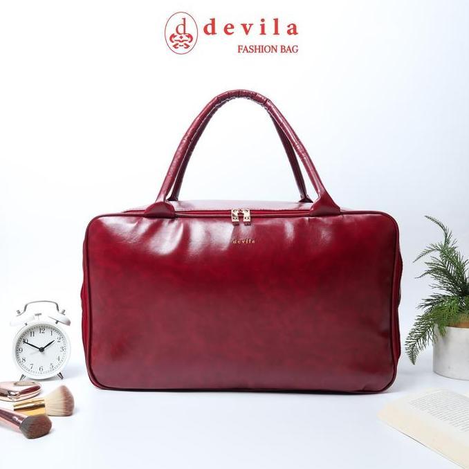 NEW EXCLUSIVE LAUNCH DEVILA MARGE TRAVEL BAG JUMBO SIZE WATERPROOF - TAS KOPER WANITA PRIA MOTIF MEW