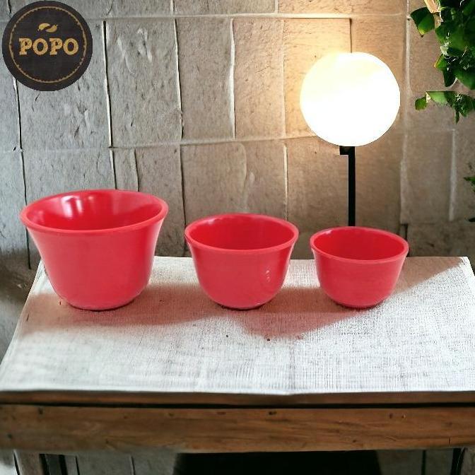 Cucing Sembahyang Cangkir Mangkok Merah Arak Sloki Melamin Allshop