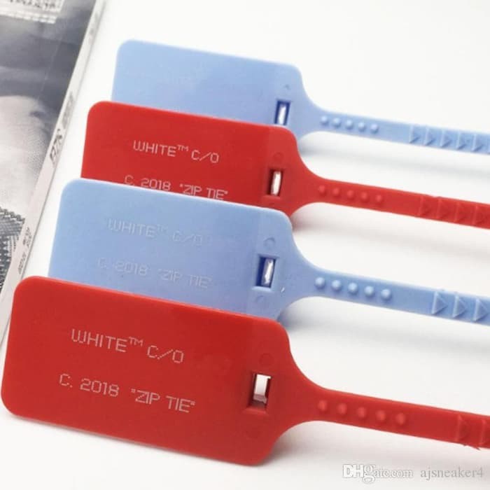 Off White Jordan Zip Tie Replacement Tag Label Virgil Abloh Cable Ties