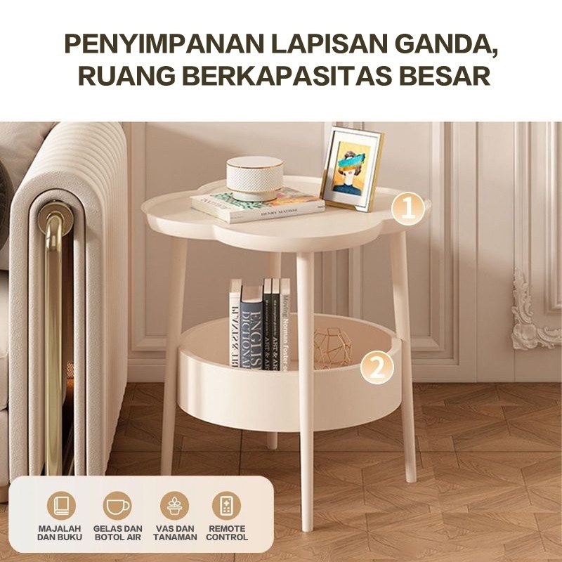 Damaindah Meja Kecil / Coffe Table / Meja Sudut / Meja Kopi / Meja Bulat / Minimalis