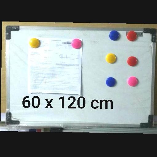 TERBARU - whiteboard 60 x 120 magnet