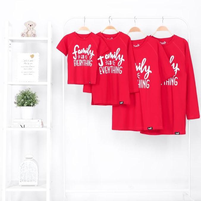 Ziyata - Baju Kaos Couple Seragam Keluarga Kombinasi Polos set family