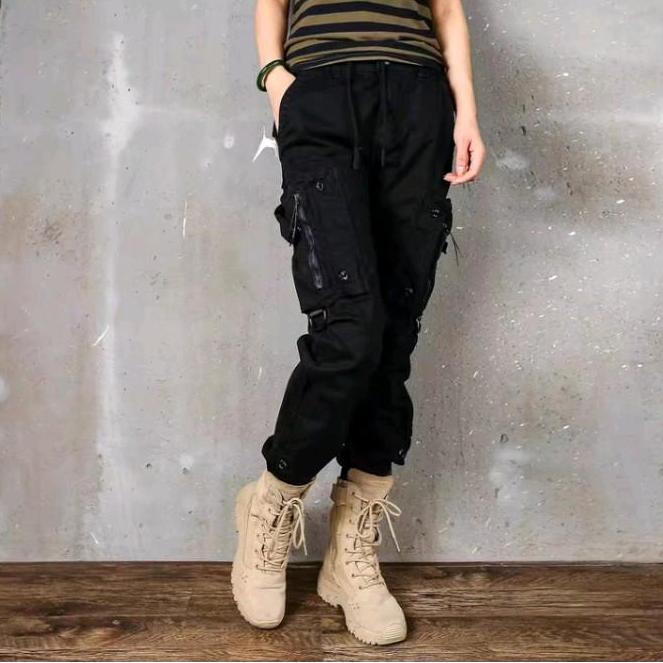 Celana Panjang Jogger Cargo Stretch Pria Wanita Slim Fit Joggeants Outdoor Sporty