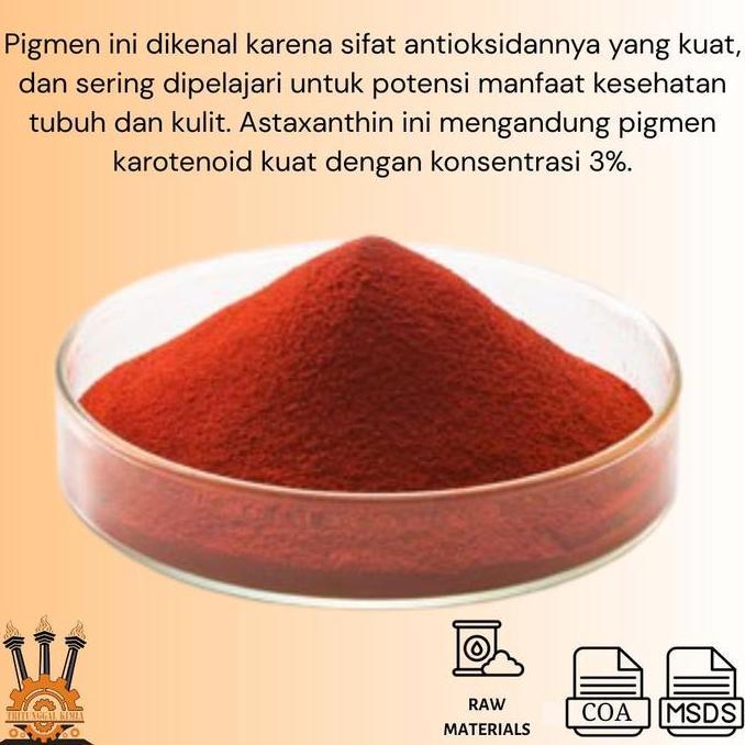 100Gr - Astaxanthin 3% Bubuk Raw Skincare Premium / Organik Astaxanthin Powder Oilbase Anti Oksidan