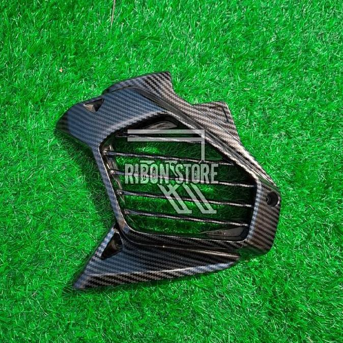 Cover Tutup Radiator New Aerox Connected 155 Carbon Forged Wtp Tutup Kipas Aerox 155 Carbon Karbon C