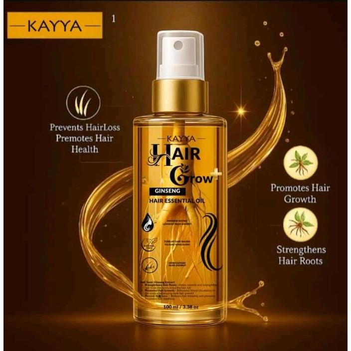 Kayya Hair Grow Plus Ginseng | Serum Perangsang pertumbuhan rambut & Menjaga rambut tetap kuat Hair 