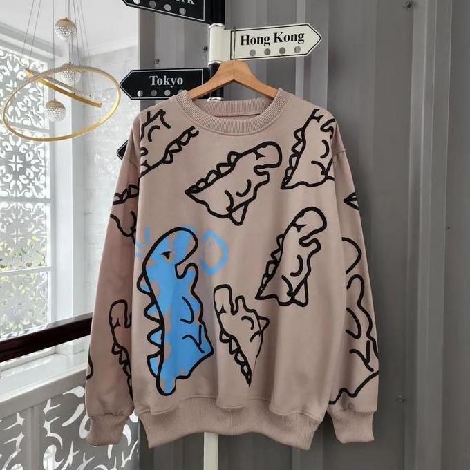 CRAYON DINO (isi 2) Jaket Couple Pasangan Aesthetic Fashion Couple Korea Trendy Hoodie Couple
