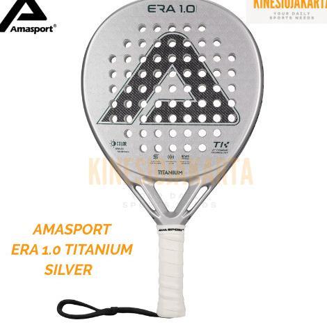 New Raket Padel Amasport Era 1.0 Titanium Original 18K Carbon, Power Rebound