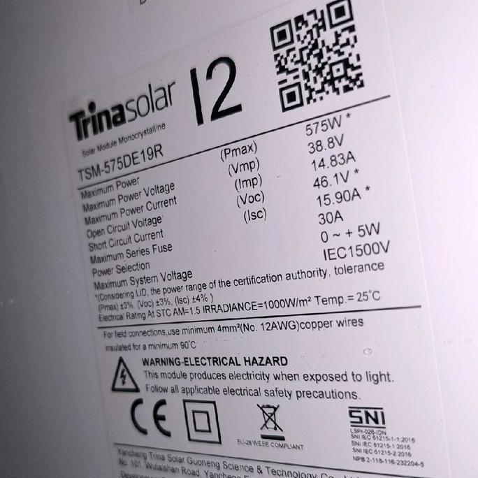 Wetungguljawa - Panel Surya Trina Solar 500Wp 550Wp 575Wp 590Wp 620Wp 665Wp 720Wp 800Wp Monocrystali