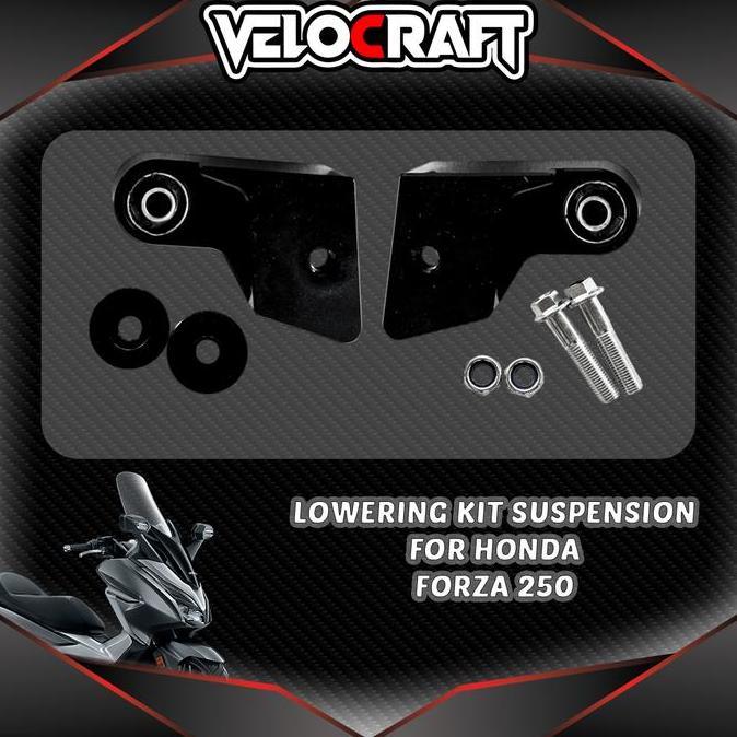 Velocraft Lowering Kit Suspension Untuk Honda Forza 250 Forza 250 Forza250 Penurun Shock Presisi Tin