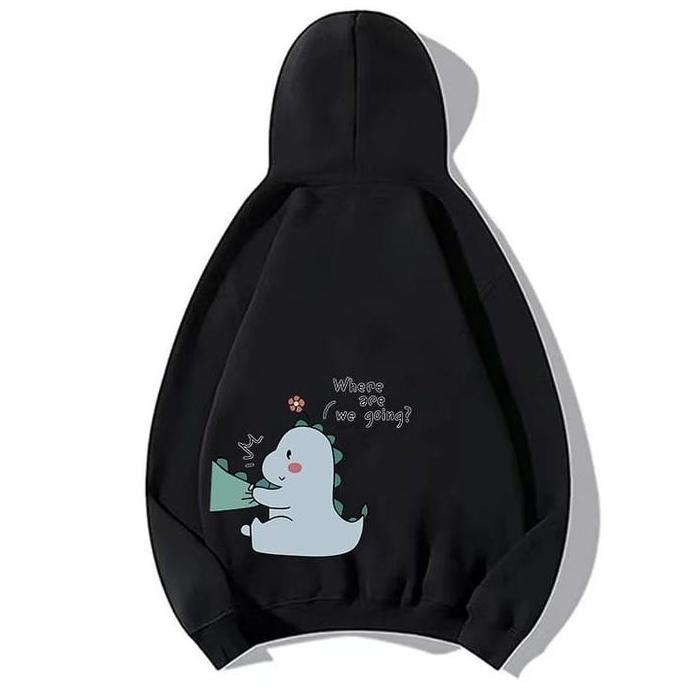 sweater Dino / switer couple pasangan ( isi 2 pcs ) Dino hoodie pasangan dinosaurus sweater couple c