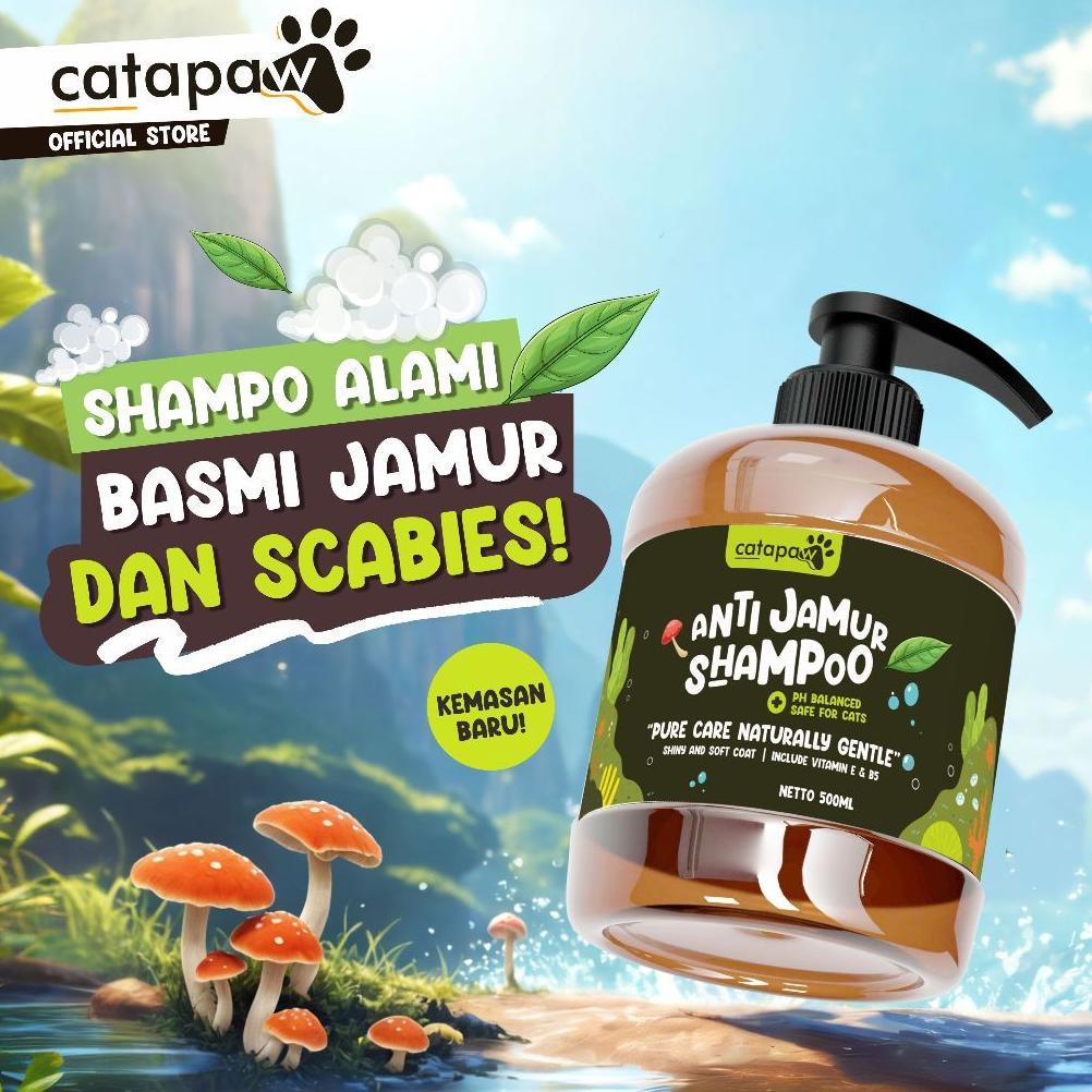 VELRYAMARKET CATAPAW SHAMPO NATURAL KUCING ANJING MENGOBATI JAMUR DAN SCABIES KULIT GATAL BOROK RUAM