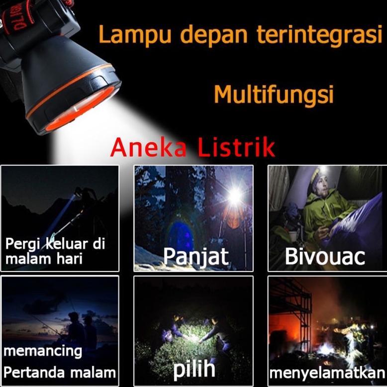 MAISON SENTER KEPALA LED / HEAD LAMP 35W E-618 EMICO (WATER PROOF) KEPALA BESAR BERKUALITAS