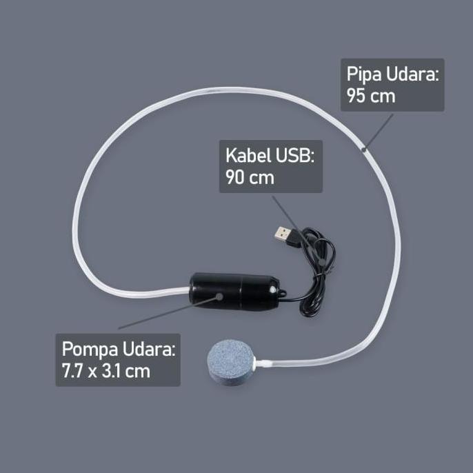 Fisch- Aerator Usb Mini Air Pump Portable Pompa Oksigen Udara