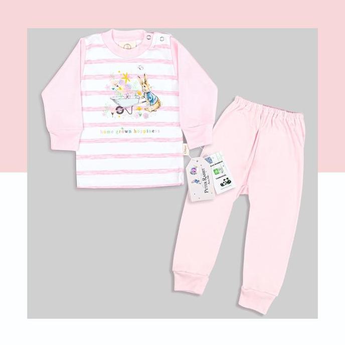 Set Oblong Panjang + Celana Panjang Stripe Peter Rabbit Size S - XXL