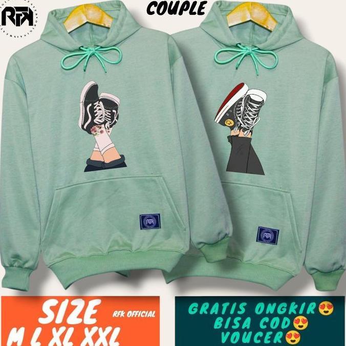 ( isi 2 pcs ) Jaket couple pasangan / jaket couple SANTUY TERBARU / kaos couple pasangan / baju kape