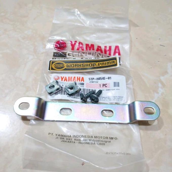 Besi Plat Breket 5Tp Dudukan Pegangan Plat Nomer Nomor Dasi Tameng Depan Aerox 155 2017 - 2019 Ori Y