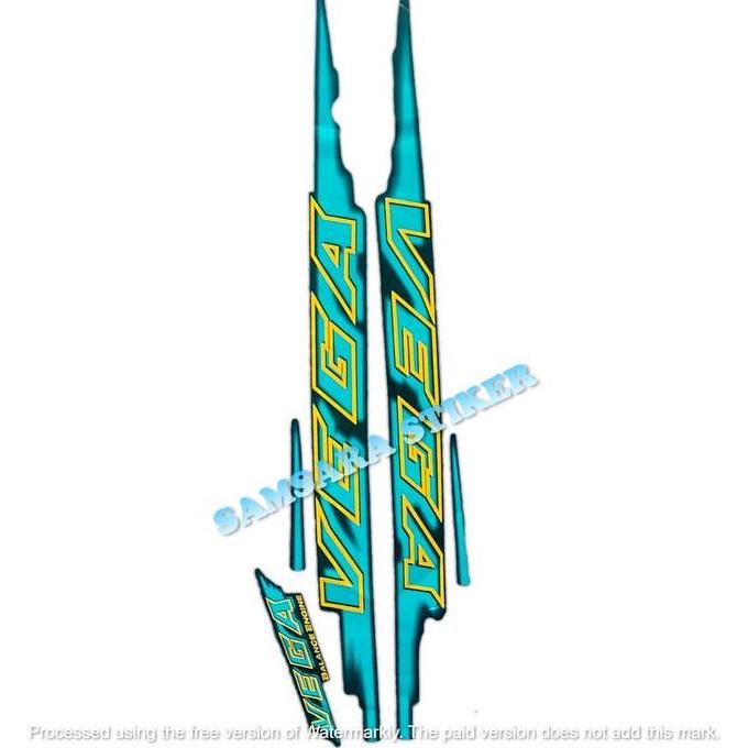 Sticker Striping Motor Vega 1999 2000 Sepasang Standar 1Set Motorcycle Striping Vega R Lama