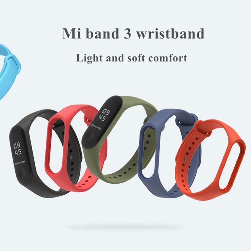 Hot Deals Cod Tali Karet Miband 3 4 5 6 Silicon Replacement Strap Only Smart Band Smart Watch Mi Ban