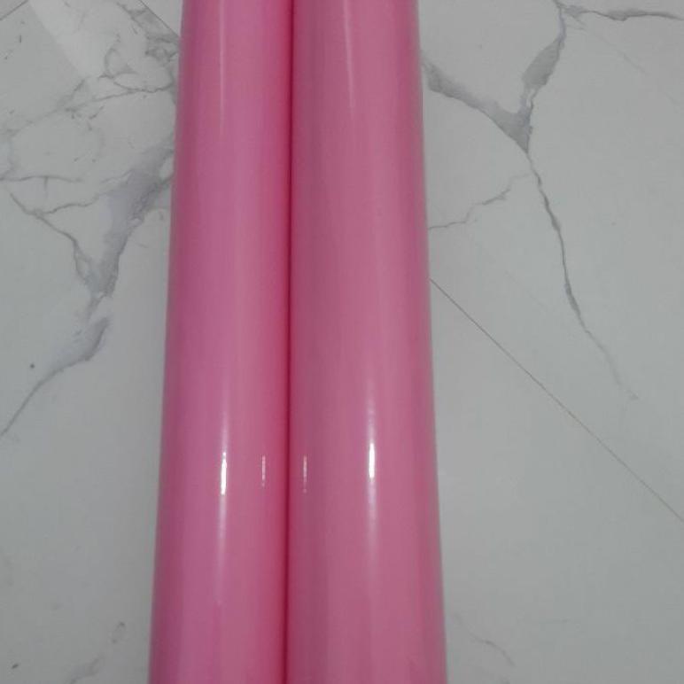 Stiker Skotlite Pink Muda Glossy Tahan Lama