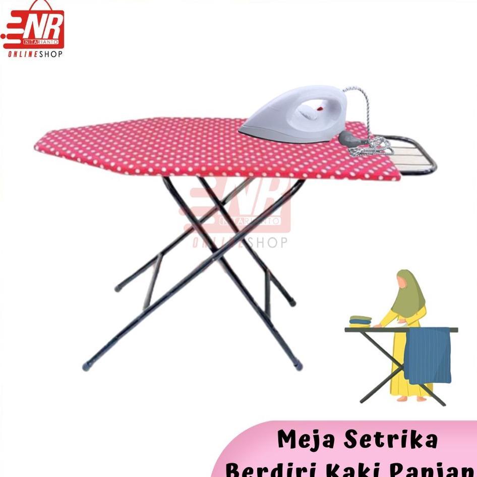 Meja Setrika Berdiri / Meja Setrika Lipat Kaki Panjang Berdiri / Meja Setrika Berdiri / Alas Gosok S