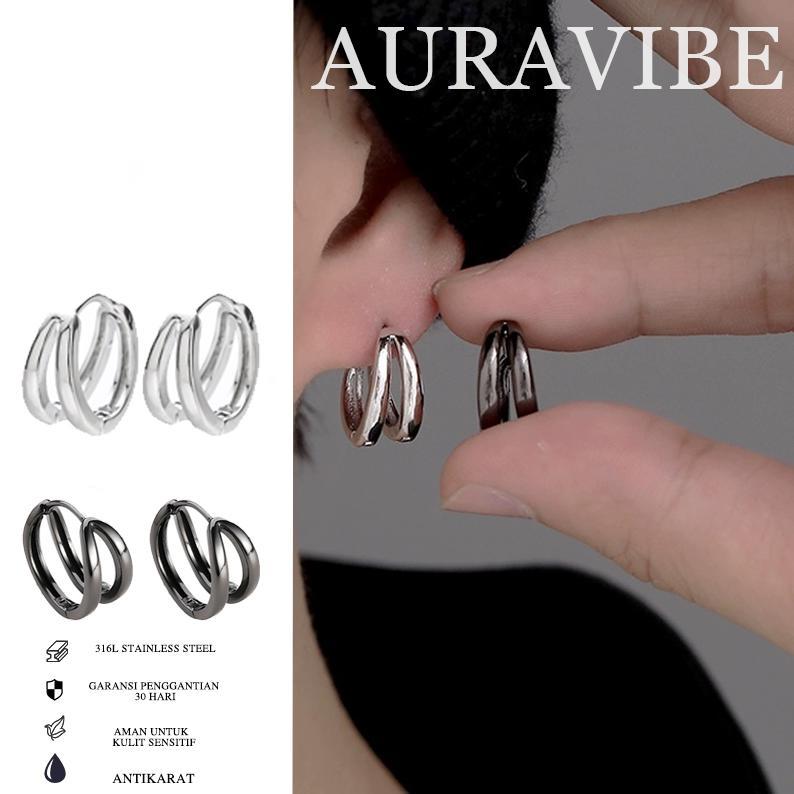Auravibe-Anting Pria Model Terbaru, Desain Kecil Dan Modis, Anting, Gaya Sederhana Dan Cool, Anting 