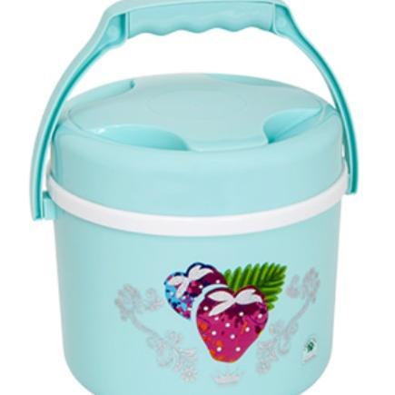 Green Leaf 1222 Rice Ice Bucket Rantang Tunggal Mini Termos Tempat Nasi Es Sayur Virva Plastik Denga