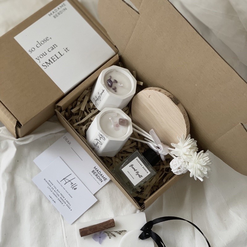 Hampers Lilin Aromaterapi Crystal Healing Stone | Hampers Ulang Tahun | Birthday Gift Kado Ulangtahu